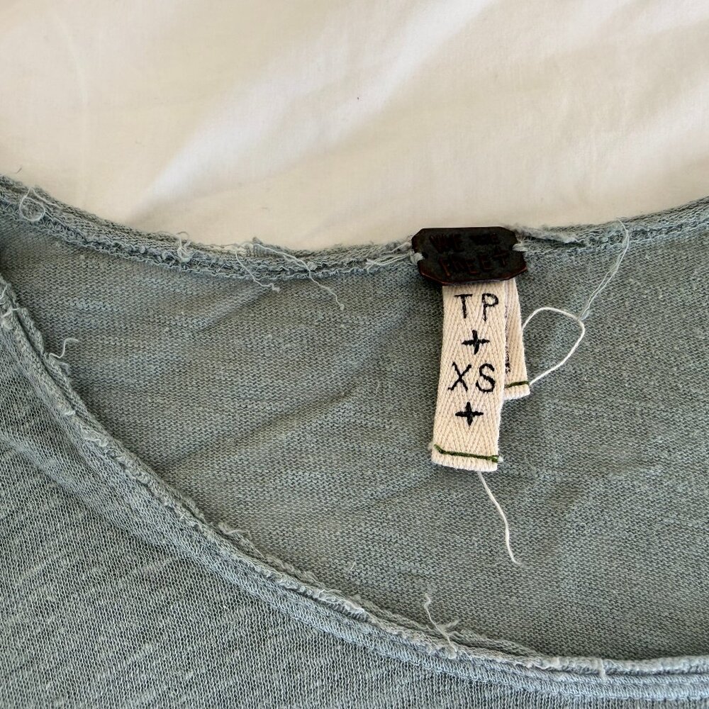 Free People We The Free Starry Night Green Ombre Top - Picture 3 of 5
